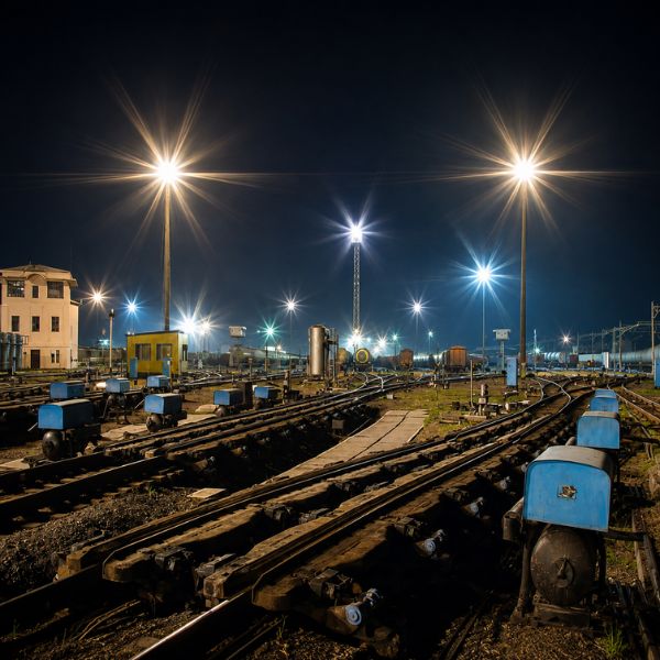Focused beam LED flood light