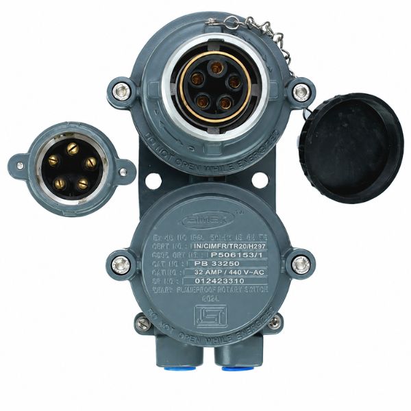 3 Pin Flameproof Plug Socket